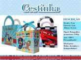 Lembrancinha personalizada cestinha